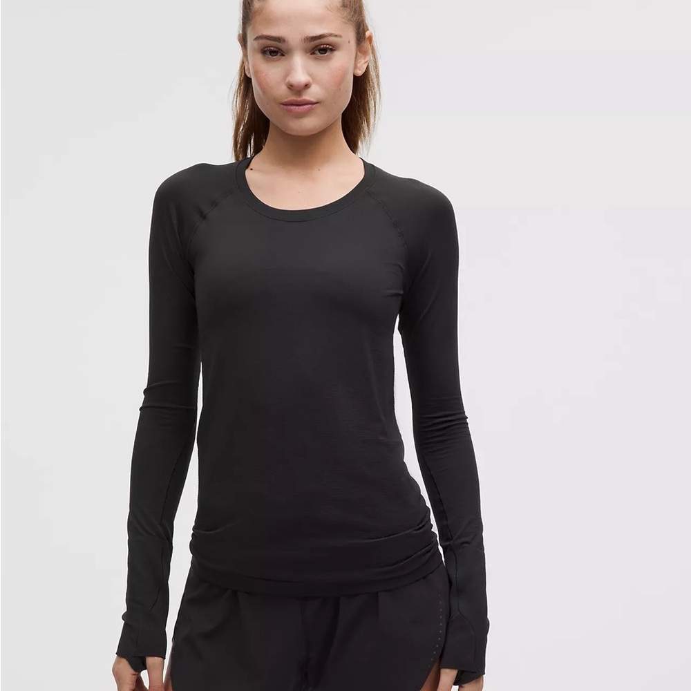 Black Lululemon Swiftly Tech Long Sleeve Shirt 2.0